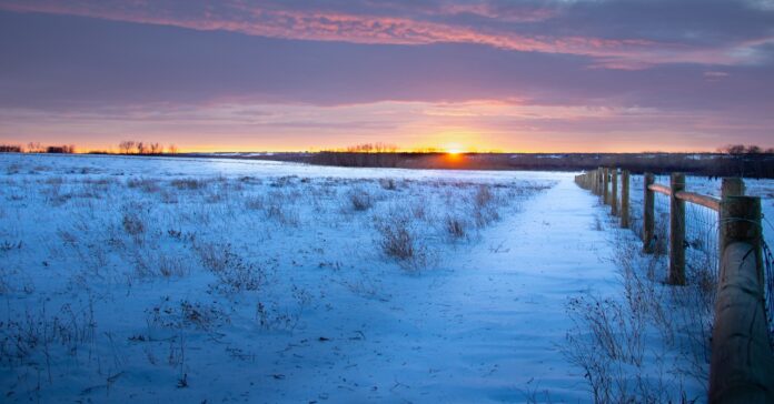 sunset over a prairie sunset over a prairie
