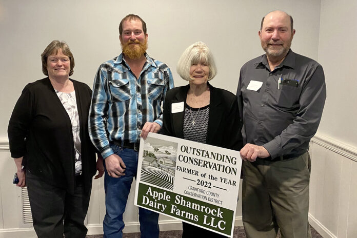 The Crawford County Conservation District Outstanding Conservation Farmer of the Year 2022 The Crawford County Conservation District Outstanding Conservation Farmer of the Year 2022