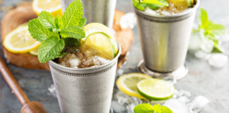 Classic mint julep cocktail