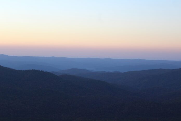 appalachian mountains mountains at sunset