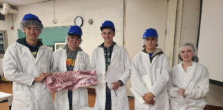 Zane Trace FFA Meats Evaluation team