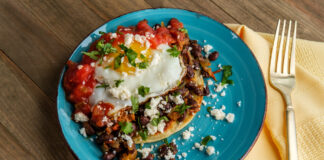 Huevos Rancheros Egg Toastada