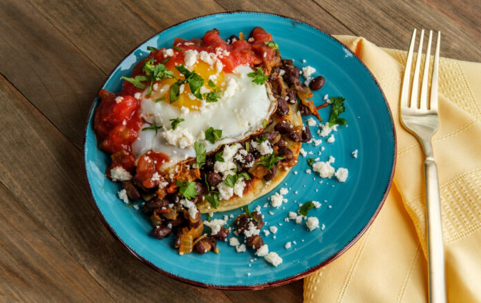 Huevos Rancheros Egg Toastada