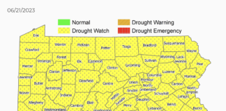 Pennsylvania drought watch map