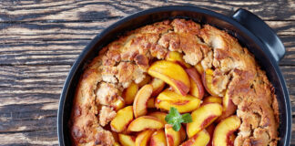 Cast Iron Peach Cobbler