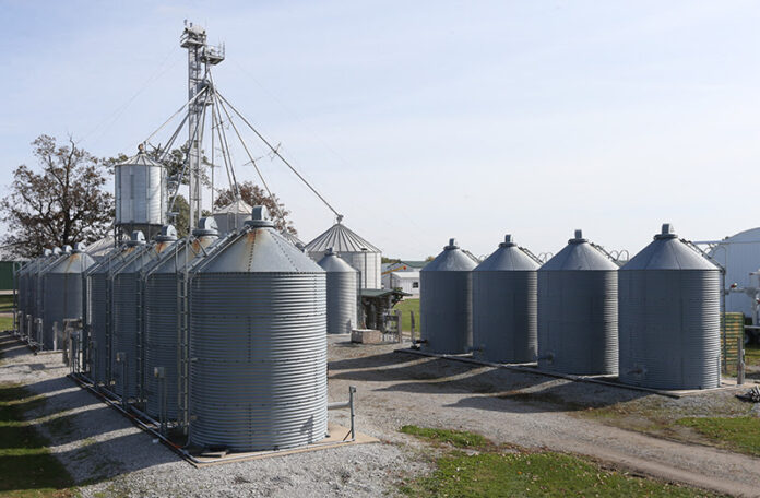 grain bins grain bins