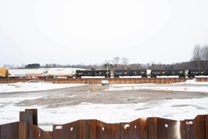 train through remediation site