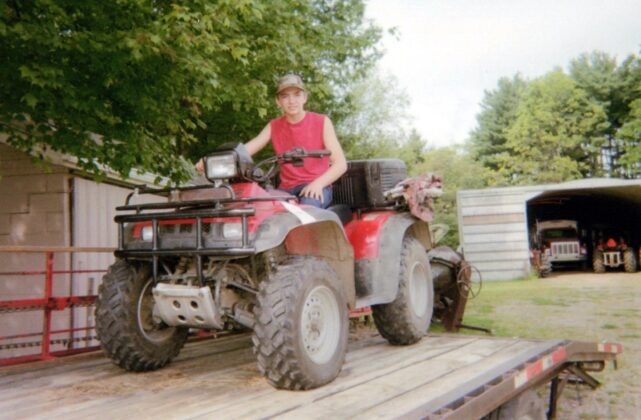 Daniel on a 4-wheeler