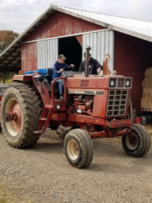 Daniel on tractor