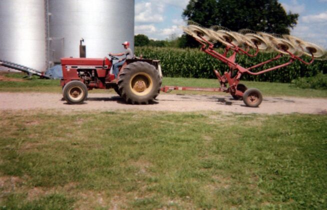 Daniel on tractor