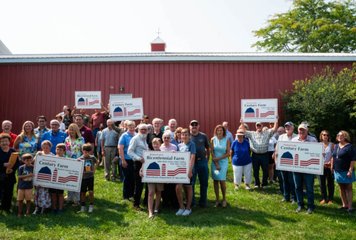 the fams Century and Bicentennial Farm awards ag progress days