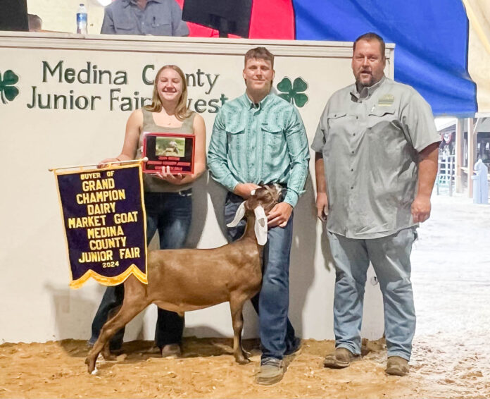 GRAND CHAMPION MARKET DAIRY GOAT: RYAN GRAVES