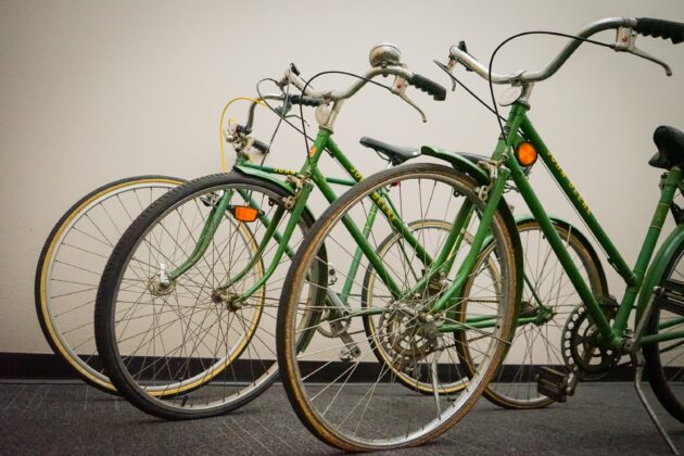 bikes lined up