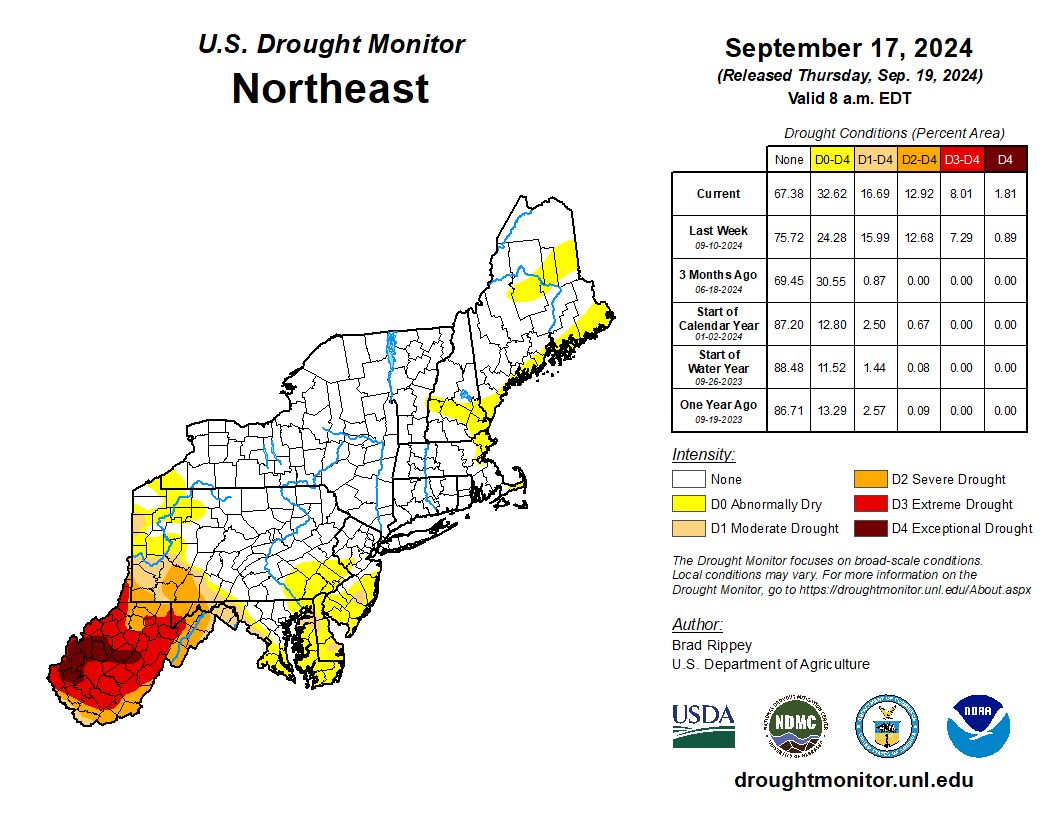 west virginia pennsylvania drought map west virginia pennsylvania drought map