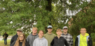 East Knox FFA State champion FFA Forestry Career Development Event team