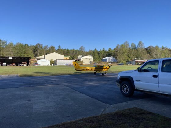 yellow plane