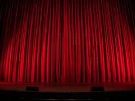 red theater curtain